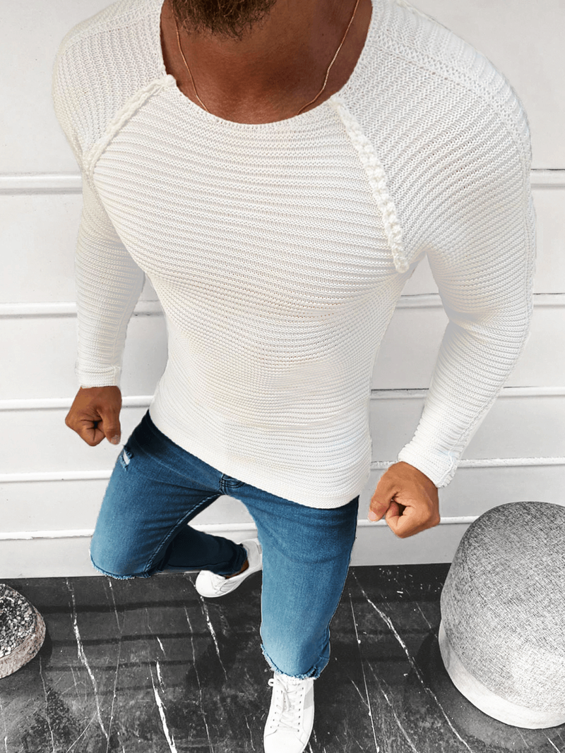 Светр чоловічій Кремовий OZONEE L/1442