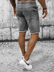 Шорти джинові чоловічі ciрий OZONEE NB/MP0273GC