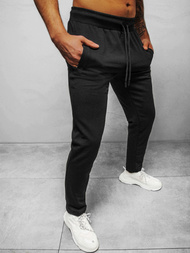 Spodnie dresowe męskie czarne b/18203022