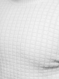 Sweter męski biały OZONEE O/ZZ190157