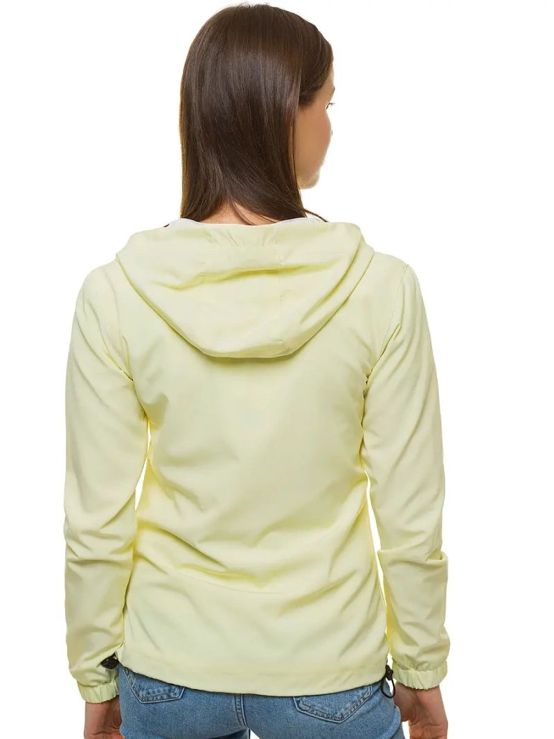 Kurtka przejściowa damska jasno-żółta OZONEE JS/HH036/59