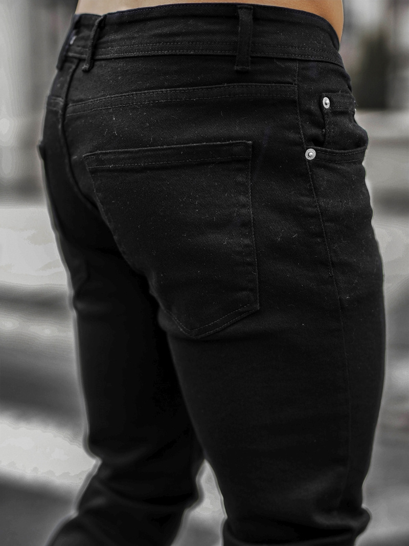 Spodnie jeansowe męskie czarne OZONEE E/5195/03