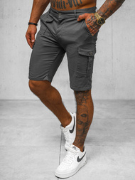 Spodenki męskie chino grafitowe OZONEE NB/MP0188GS