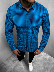 Сорочка чоловіча Синя OZONEE O/3011/18