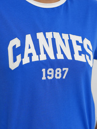 T-shirt damski niebieski OZONEE JS/R62184