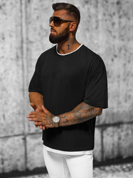 Футболка чоловіча чорна OZONEE O/3434