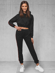 Жіночий спортивний костюм з двох частин Чорний OZONEE O/HW251213B