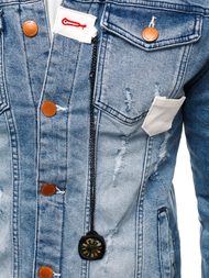 Kurtka jeans męska niebieska OZONEE G/600