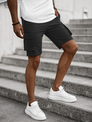 Шорти джинові чоловічі Чорнi OZONEE T/DC469