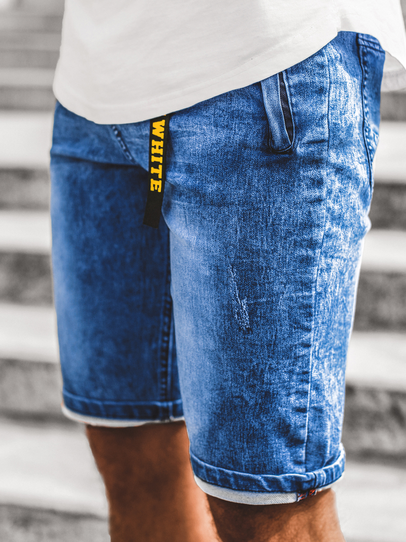 Шорти джинсові чоловічі Синi OZONEE RF/HY341/3