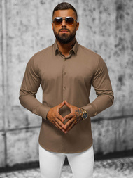 Cорочка чоловіча Коричнева OZONEE O/V58