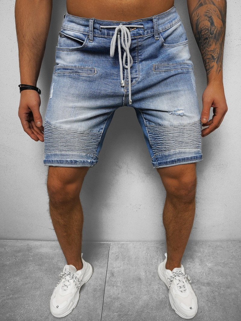 Шорти джинові чоловічі Синi OZONEE NB/MP0033B/1