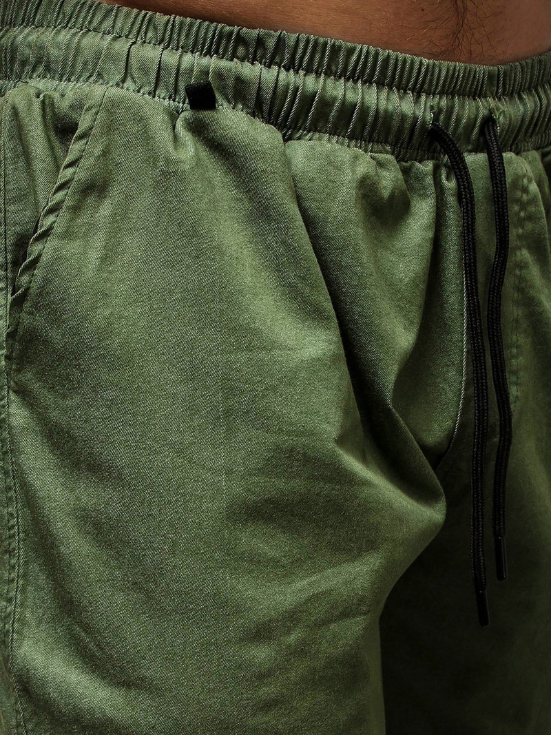 Spodnie męskie joggery zielone OZONEE OT/1077