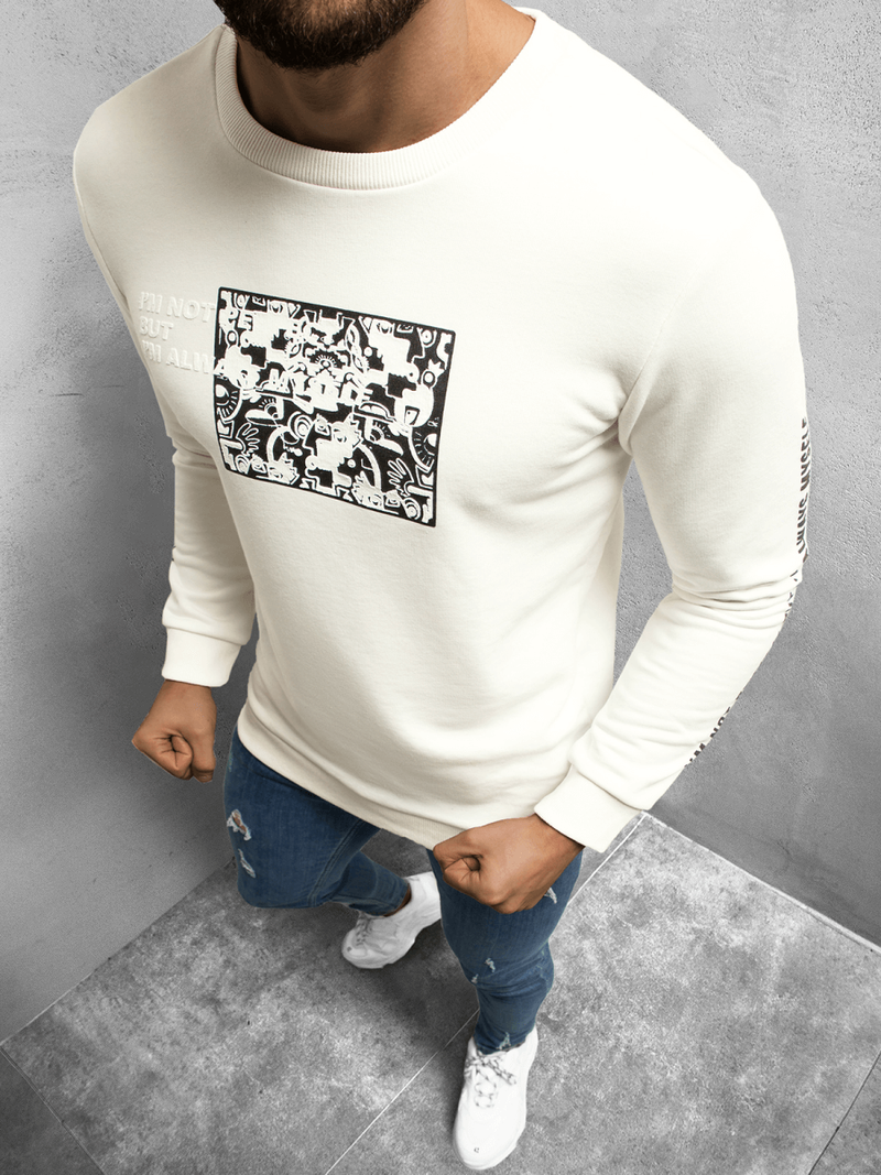 Толстовка чоловіча Кремова OZONEE B/21402044