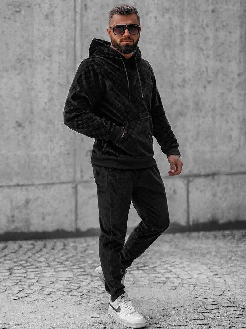 Спортивний костюм чоловічій Чорний OZONEE O/3A82