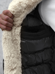 Kurtka zimowa męska czarna OZONEE JS/22M51/392