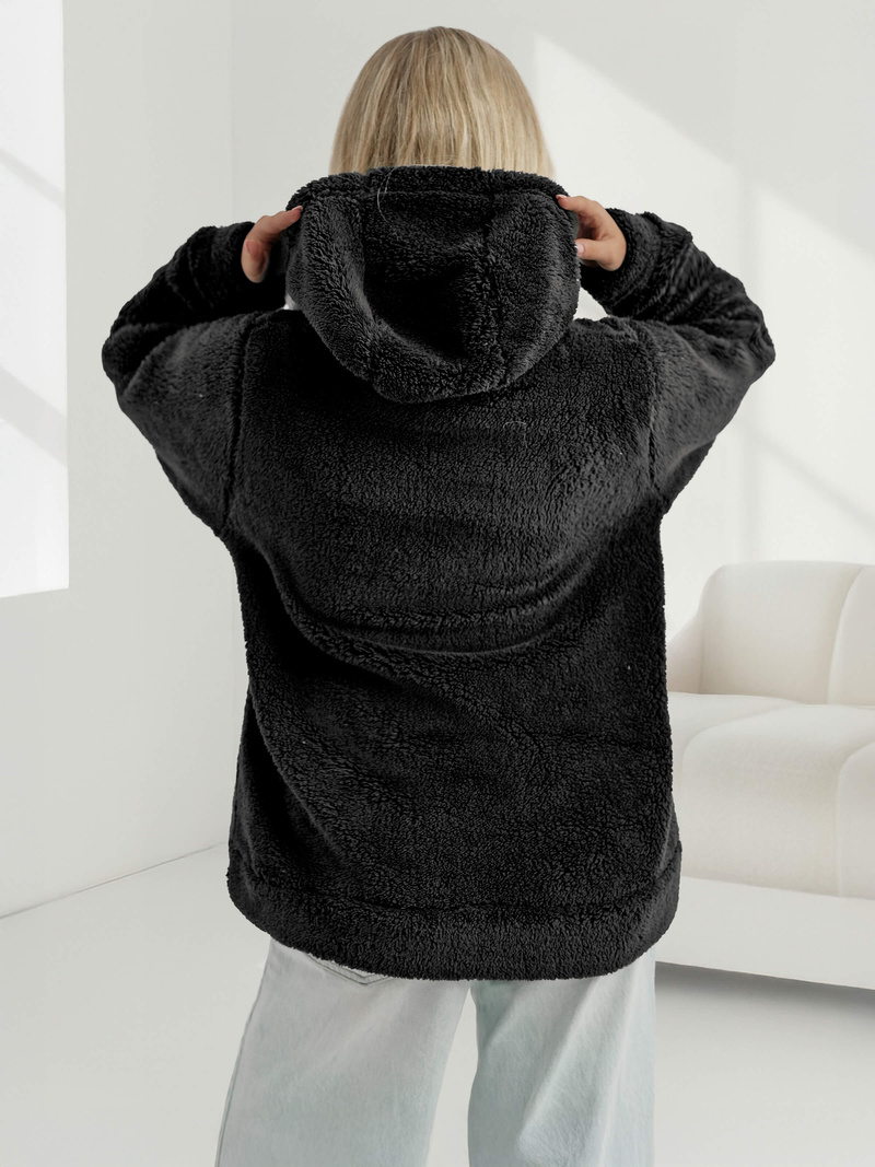 Жіноча Толстовка Чорна OZONEE JS/HH192/3