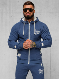 Komplet dresowy męski indygo OZONEE O/FF5032AB