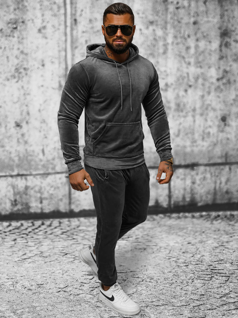 Спортивний костюм чоловічій графіт OZONEE JS/8C1171/6