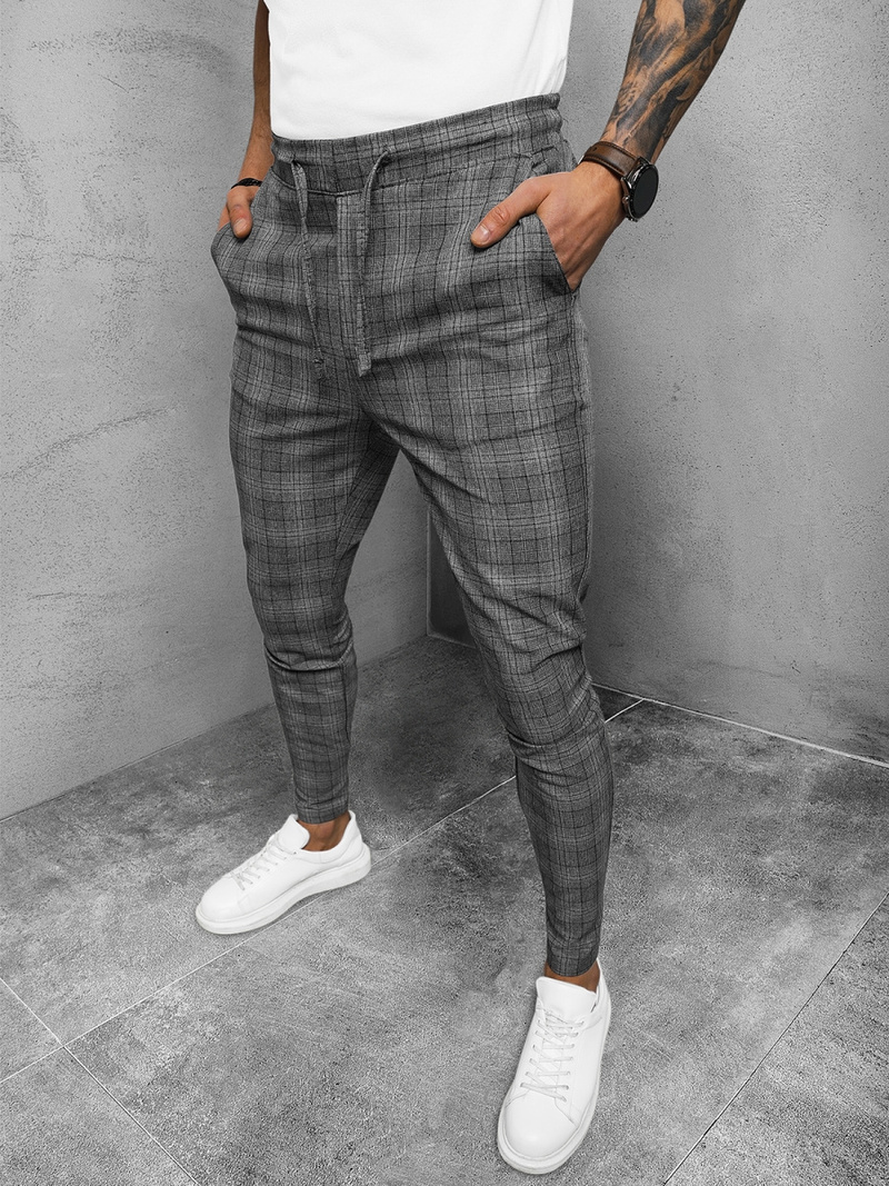 Чоловічі штани чинос графіт OZONEE DJ/2295/22