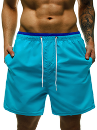 Spodenki kąpielowe męskie turkusowe OZONEE ST007-8