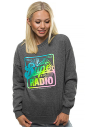 Bluza damska grafitowa OZONEE JS/KSW1008