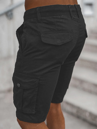 Spodenki męskie chino czarne OZONEE T/BB70010/1