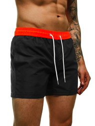 Шорти чоловічі Чорно-помаранчеві OZONEE ST004-8