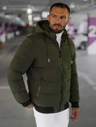 Kurtka zimowa męska ciemno-zielona OZONEE JS/31M5023/135Z