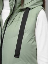 Стьобаний жіночий жилет Яскраво-Зеленi OZONEE JS/M788/236Z