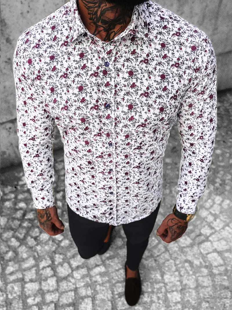 Koszula męska kolorowa OZONEE O/3222Z