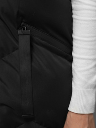 Стьобаний жіночий жилет чорний OZONEE JS/M788/392Z