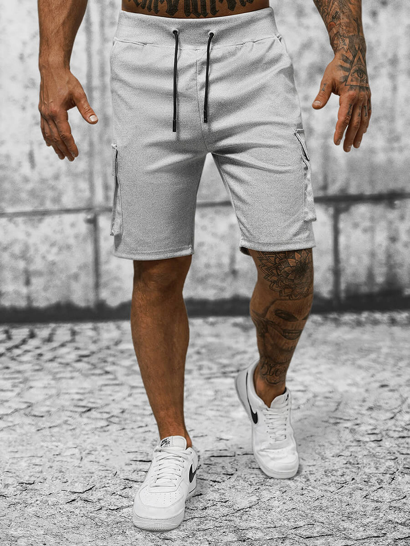 Spodenki dresowe męskie szare OZONEE JS/8K1128/2