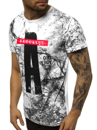 T-Shirt męski biały OZONEE JS/SS10921