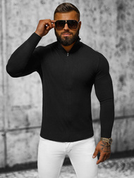 Sweter męski rozpinany czarny OZONEE NB/MM6004/4Z