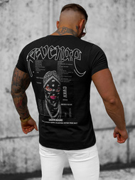 T-shirt męski czarny OZONEE O/T108/3Z