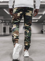 Штани чоловічі джоггери Зелене-Камуфляжне OZONEE A/0952