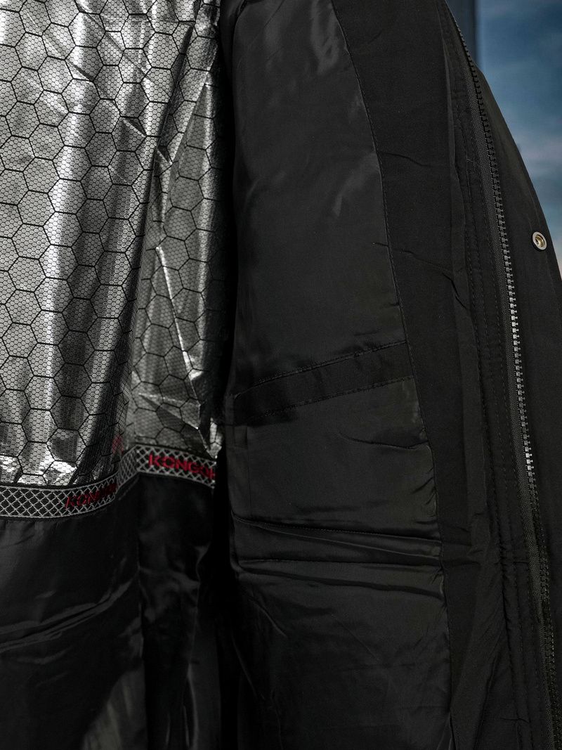 Kurtka męska pikowana czarna OZONEE JS/31M5081/392