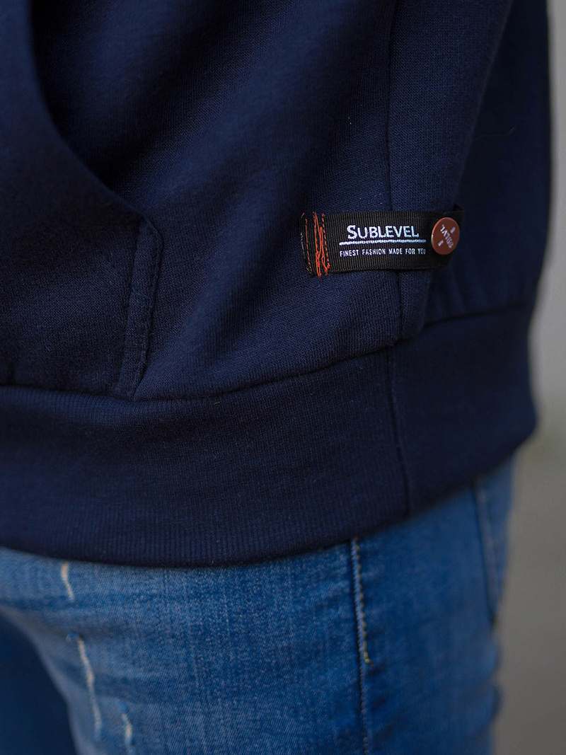 Толстовка чоловіча Темно-Синя OZONEE O/H1060