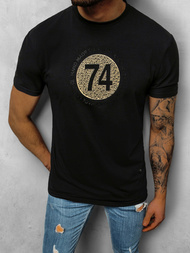 T-Shirt męski czarny OZONEE NB/3003