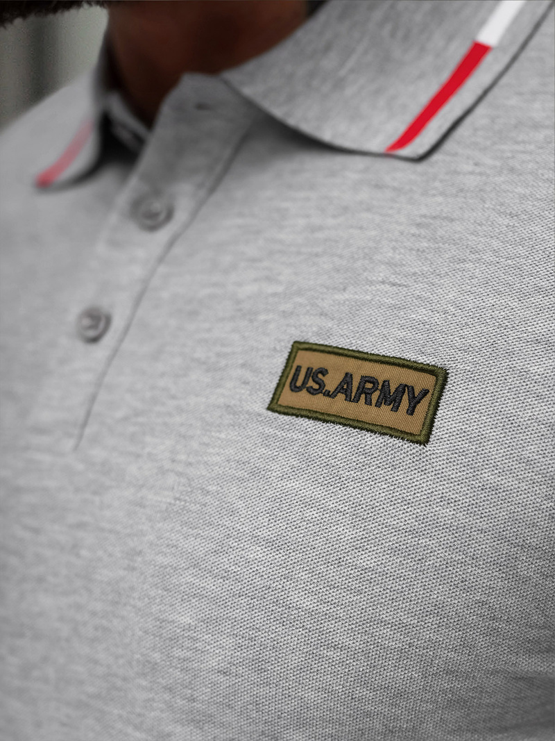 Футболка Поло Чоловіча Сiра OZONEE NB/MT3144