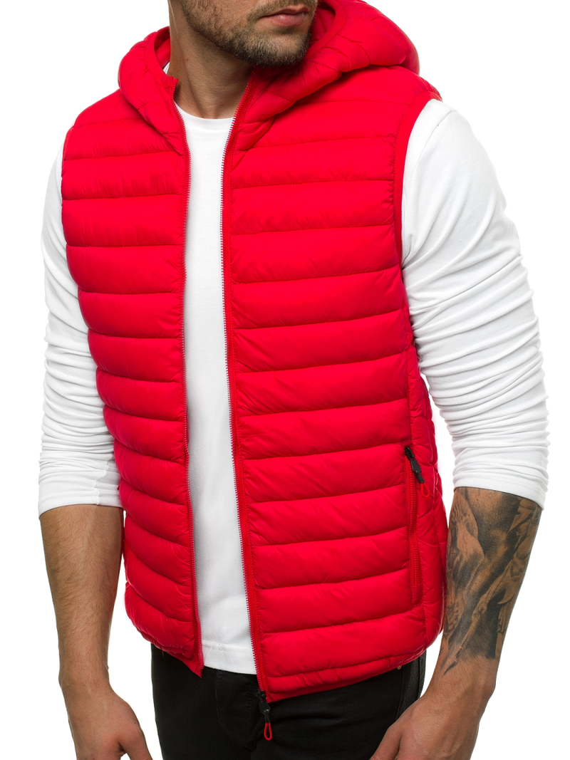 Безрукавка чоловіча Червона OZONEE JS/LY36