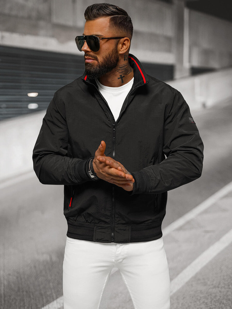 Куртка чоловіча чорна OZONEE JS/5M3211/392