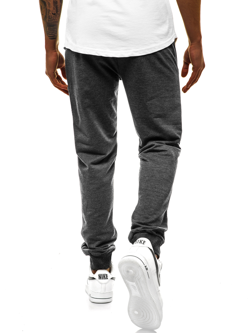 Spodnie dresowe męskie grafitowe js/xw001s