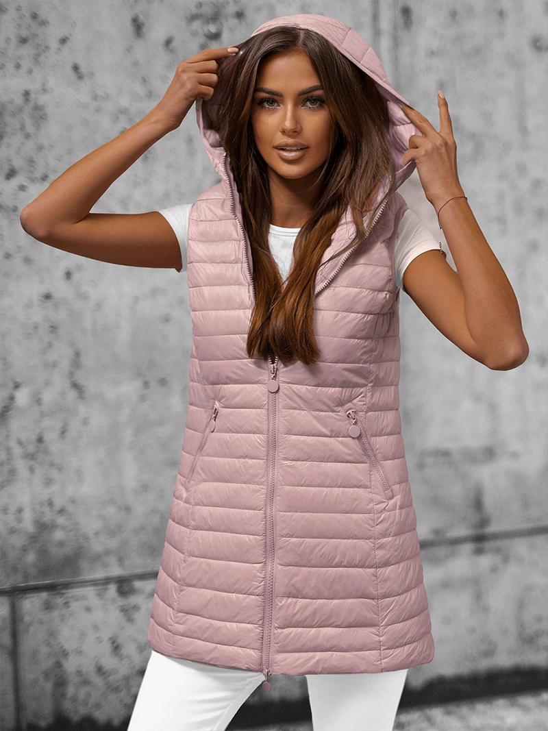 Стьобаний жіночий жилет макіяж OZONEE O/H903