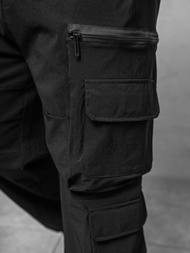 Spodnie męskie cargo wide leg czarne OZONEE O/PS5526
