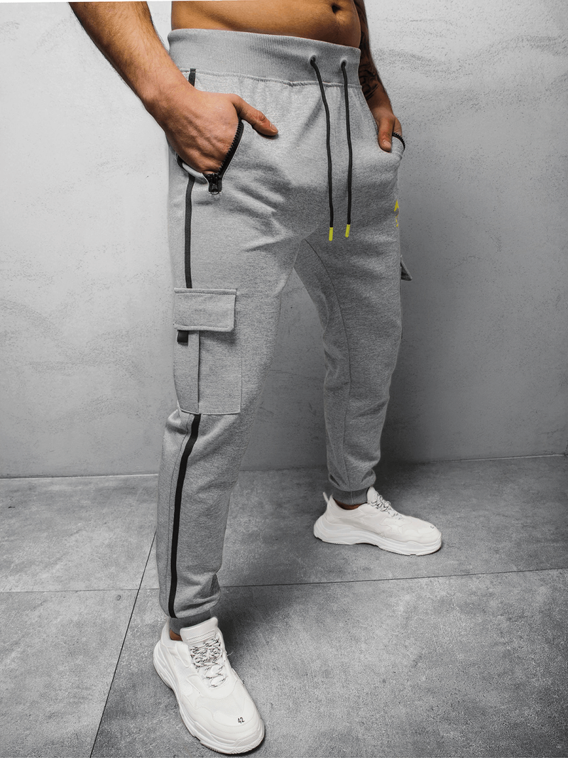 Spodnie dresowe męskie szare OZONEE JS/K10281