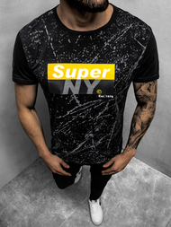 T-Shirt męski czarny OZONEE JS/SS11100Z