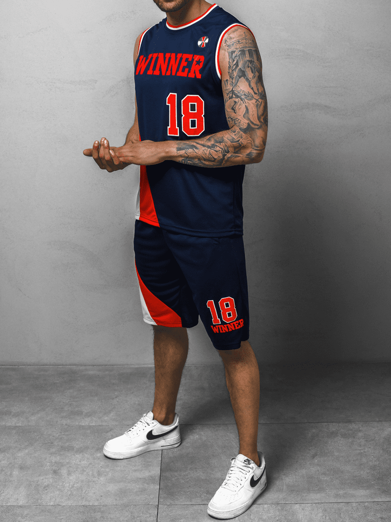 Спортивний костюм чоловічій Темно-Синiй OZONEE JS/68C10167