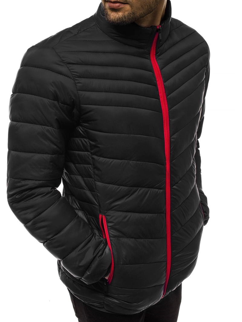 Kurtka męska przejściowa czarna OZONEE JB/JP1137